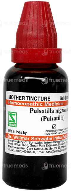 Dr Willmar Pulsatilla Nigricans Q Mother Tincture 30ml