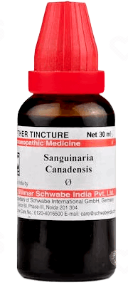 Dr Willmar Schwabe Sanguinaria Canadensis Q Mother Tincture 30Ml
