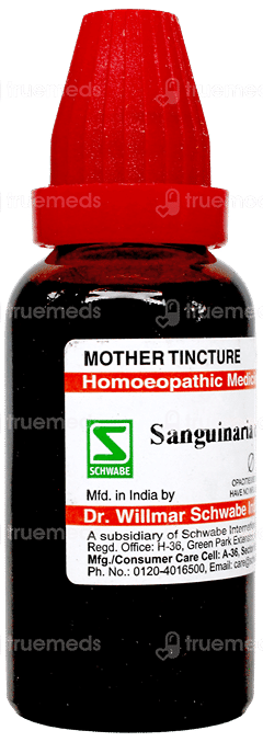 Dr Willmar Schwabe Sanguinaria Canadensis Q Mother Tincture 30Ml