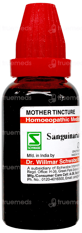 Dr Willmar Schwabe Sanguinaria Canadensis Q Mother Tincture 30Ml