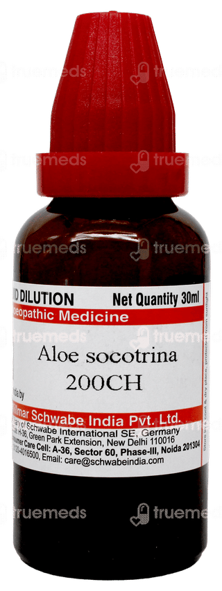 Dr Willmar Schwabe Aloe Socotrina 200 CH Dilution 30ml