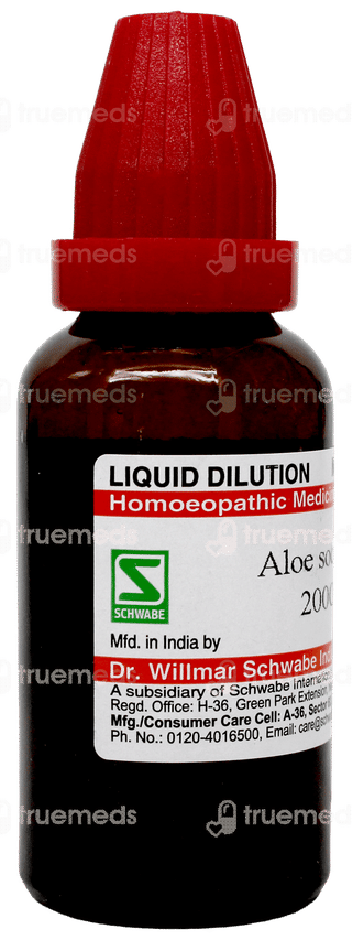 Dr Willmar Schwabe Aloe Socotrina 200 CH Dilution 30ml