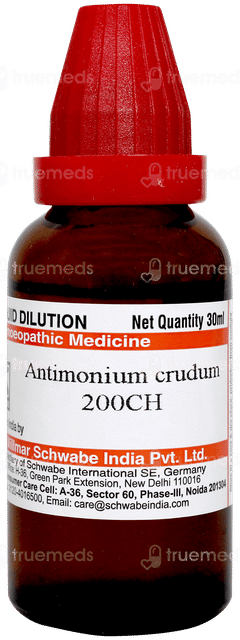 Dr Willmar Schwabe Antimonium Crudum 200ch Dilution 30ml