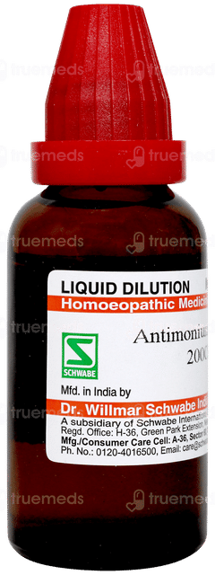 Dr Willmar Schwabe Antimonium Crudum 200ch Dilution 30ml