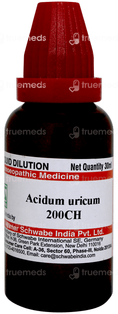Dr Willmar Schwabe Acidum Uricum 200ch Dilution 30ml