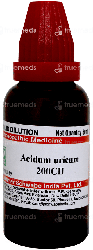 Dr Willmar Schwabe Acidum Uricum 200ch Dilution 30ml