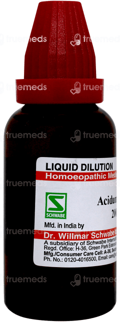 Dr Willmar Schwabe Acidum Uricum 200ch Dilution 30ml