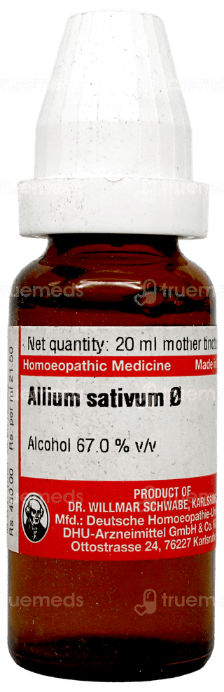 Dr Willmar Schwabe Allium Sativum Q Mother Tincture 20ml