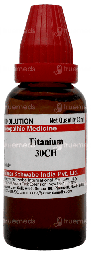 Dr Willmar Schwabe Titanium 30ch Dilution 30ml