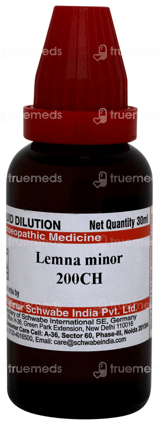 Dr Willmar Schwabe Lemna Minor 200ch Dilution 30ml