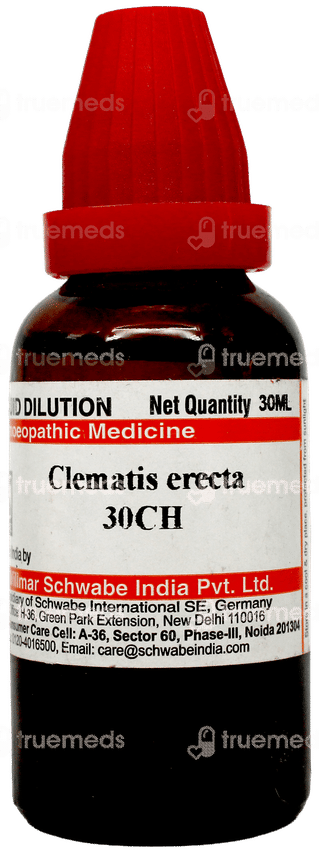 Dr Willmar Schwabe Clematis Erecta 30ch Dilution 30ml