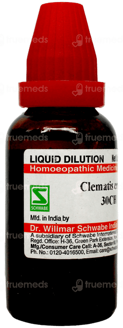Dr Willmar Schwabe Clematis Erecta 30ch Dilution 30ml