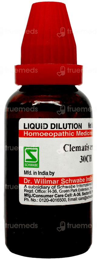 Dr Willmar Schwabe Clematis Erecta 30ch Dilution 30ml