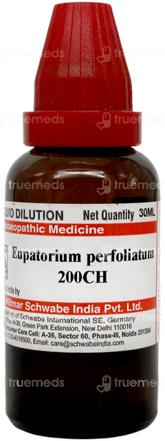 Dr Willmar Schwabe Eupatorium Perfoliatum 200ch Dilution 30ml