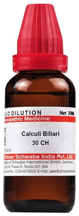 Dr Willmar Schwabe Calculi Biliari 30Ch Dilution 30Ml