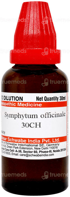 Dr Willmar Schwabe Symphytum Officinale 30ch Dilution 30ml