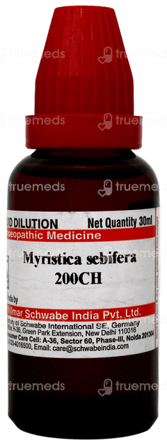 Dr Willmar Schwabe Myristica Sebifera 200ch Dilution 30ml