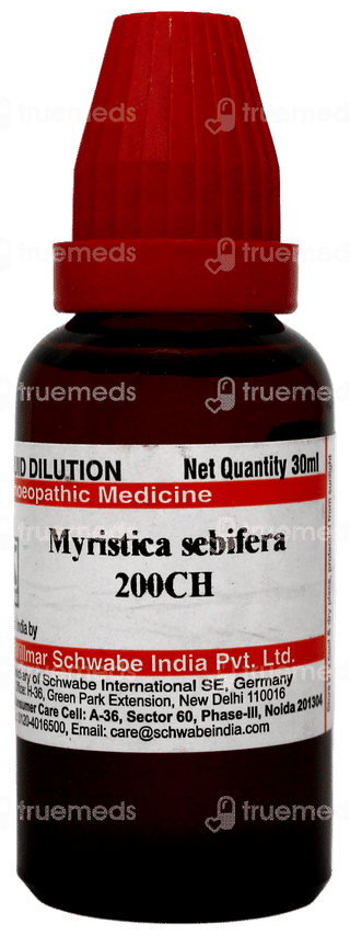 Dr Willmar Schwabe Myristica Sebifera 200ch Dilution 30ml