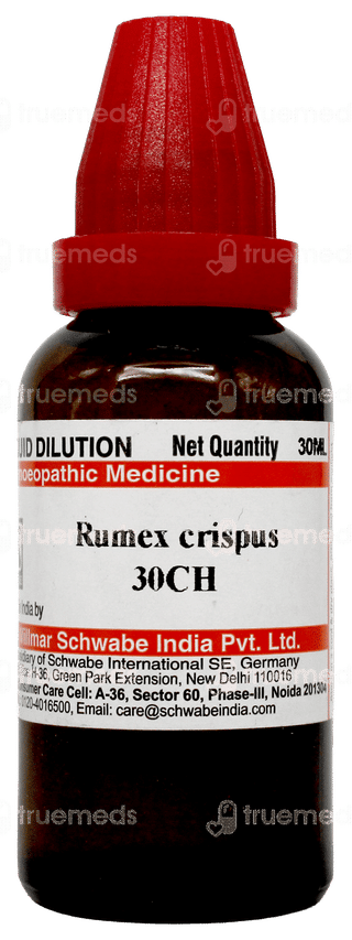 Dr Willmar Schwabe Rumex Crispus 30ch Dilution 30ml