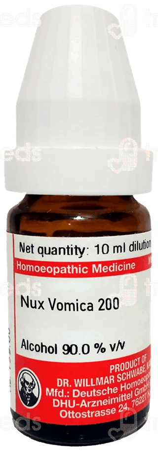 Dr Willmar Schwabe Nux Vomica 200 Dilution 10 Ml