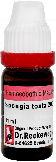Dr Reckeweg Spongia Tosta 200 Dilution 11ml