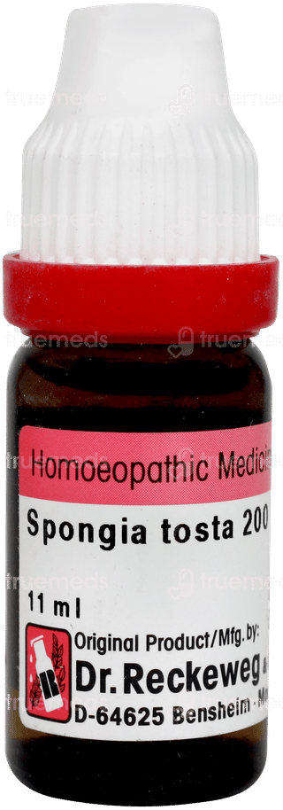 Dr Reckeweg Spongia Tosta 200 Dilution 11ml