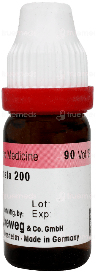 Dr Reckeweg Spongia Tosta 200 Dilution 11ml