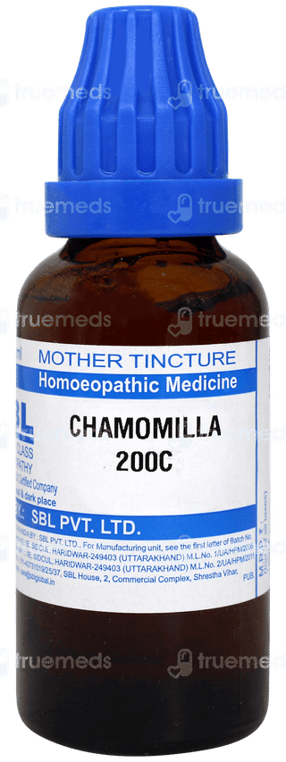 Sbl Chamomilla 200c Dilution 30ml