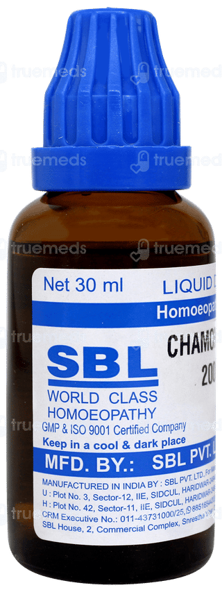 Sbl Chamomilla 200c Dilution 30ml