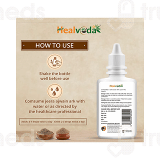 Healveda Jeera Ajwain Ark Drops 30ml