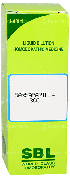 Sbl Sarsaparilla 30c Dilution 30ml Sbl Sarsaparilla 30c Dilution 30ml