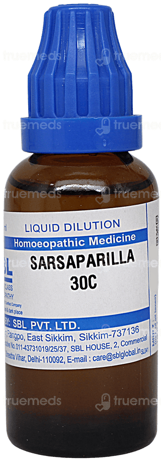 Sbl Sarsaparilla 30c Dilution 30ml