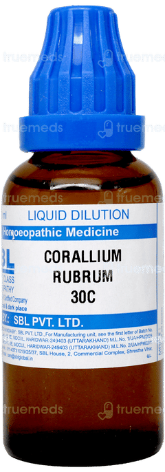 Sbl Corallium Rubrum 30c Dilution 30ml