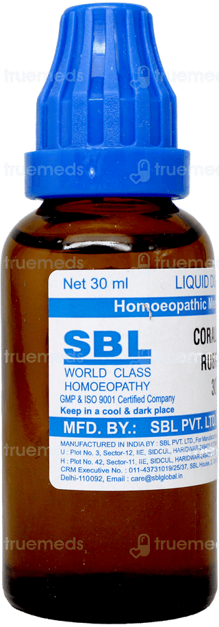 Sbl Corallium Rubrum 30c Dilution 30ml