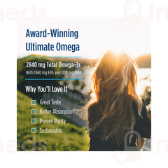 Nordic Naturals Ultimate Omega 2840mg Lemon 119ml