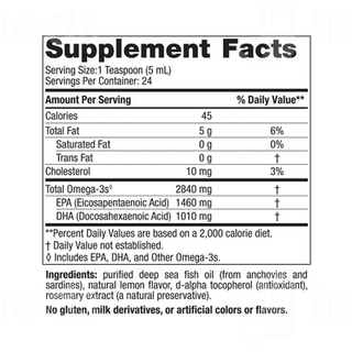 Nordic Naturals Ultimate Omega 2840mg Lemon 119ml