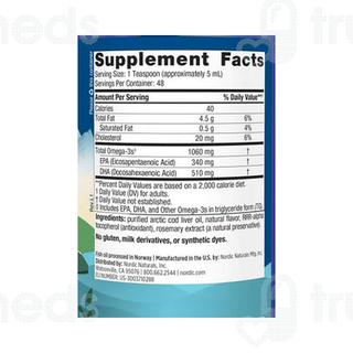 Nordic Naturals Arctic Cod Liver Oil 1060mg Orange 237ml