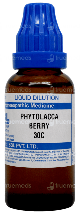 Sbl Phytolacca Berry 30c Dilution 30ml