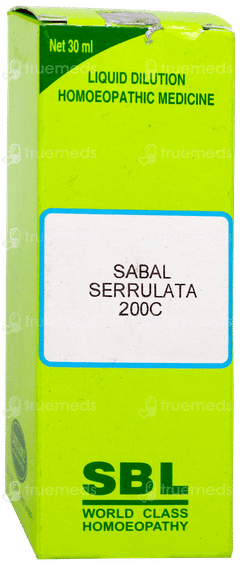 Sbl Sabal Serrulata 200c Dilution 30ml