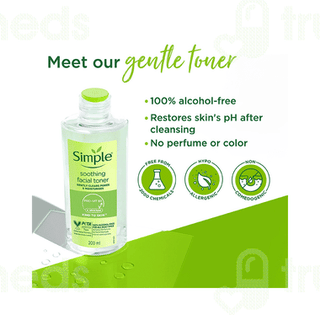 Simple Kind To Skin Soothing Facing Toner 200ml