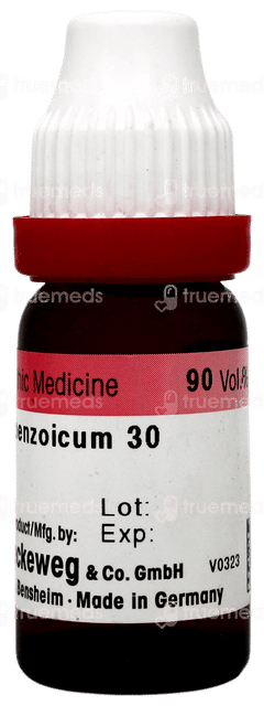 Dr Reckeweg Acidum Benzoicum 30 Dilution 11ml
