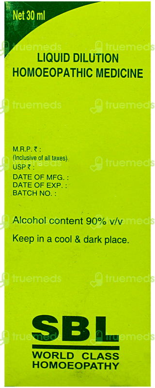 Sbl Cannabis Indica 200C Dilution 30Ml