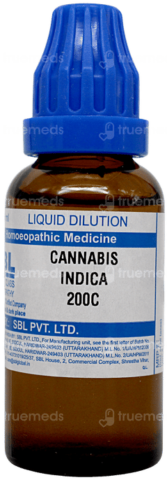 Sbl Cannabis Indica 200C Dilution 30Ml Sbl Cannabis Indica 200C Dilution 30Ml