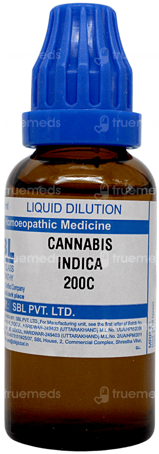 Sbl Cannabis Indica 200C Dilution 30Ml