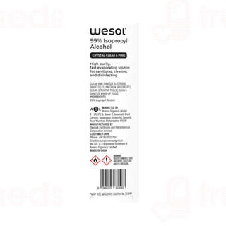 Wesol Ipa Crystal Clear & Pure Isopropyl Alcohol 500ml