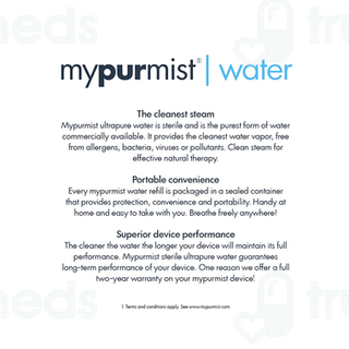 Mypurmist Ultrapure Sterile Water 30ml Pack Of 20 Refills