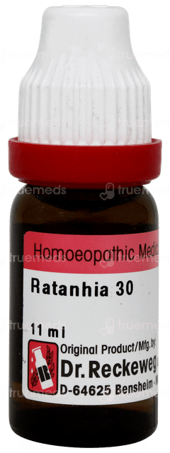 Dr Reckeweg Ratanhia 30 Dilution 11ml