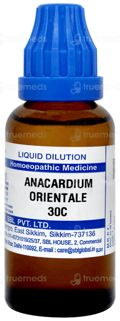 Sbl Anacardium Orientale 30c Dilution 30ml