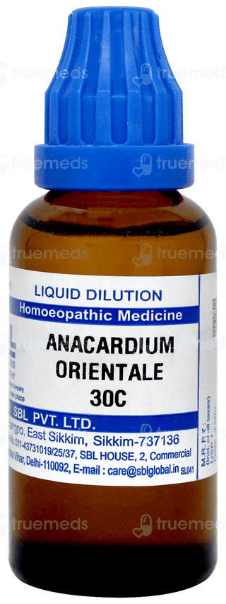 Sbl Anacardium Orientale 30c Dilution 30ml