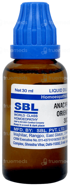 Sbl Anacardium Orientale 30c Dilution 30ml